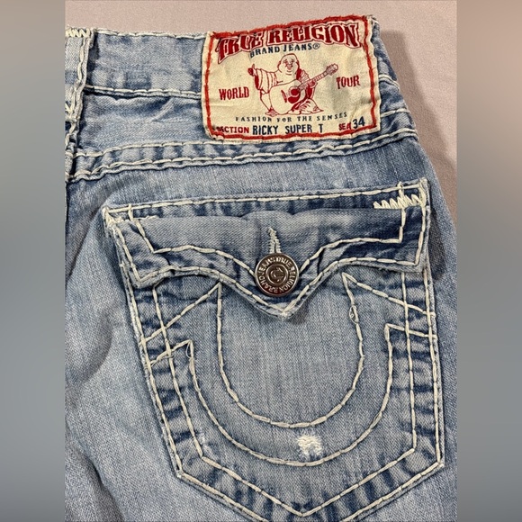 True Religion Other - HOT AUTHENTIC USA Men's TRUE RELIGION 859 RICKY SUPER T STRAIGHT Jeans 34